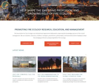 Fireecology.org(The Association for Fire Ecology) Screenshot