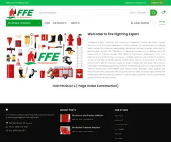 Firefightingexpert.com(Fire Fighting Training and Industrial Solutions Pakistan) Screenshot