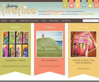 Firefliesblog.com(Creating family legacy moments and more through reading the best in children's literature) Screenshot