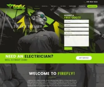 Fireflyelectricians.com(#1 Tulsa Electricians) Screenshot