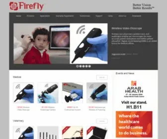Fireflyglobal.com(Endoscopes Otoscopes Dermatoscopes and Digital Microscopes) Screenshot