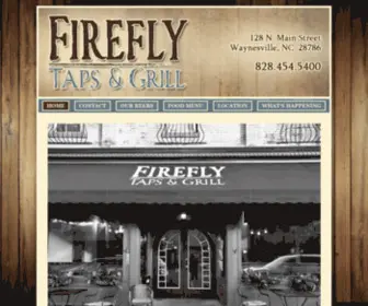 Fireflytapsandgrill.com(Firefly Taps & Grill Waynesville) Screenshot