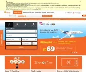 Fireflyz.com.my(Affordable Travel with Firefly Airline) Screenshot