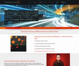 Firegiant.com(WiX Support) Screenshot