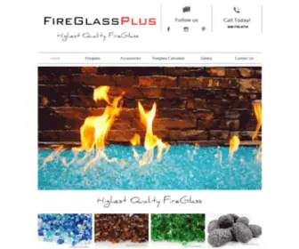 Fireglassplus.com(Wholesale Fire Glass) Screenshot