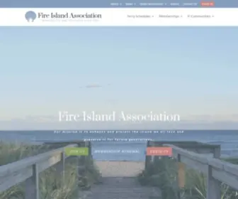 Fireislandassociation.org(FIA Home) Screenshot