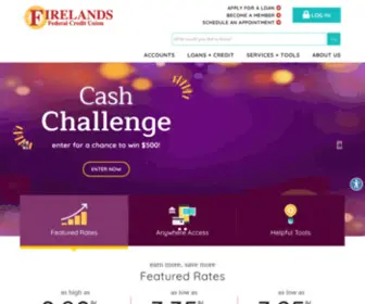 Firelandsfcu.org(Bellevue, OH) Screenshot