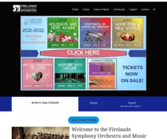 Firelandssymphony.com(Firelands Symphony Orchestra) Screenshot