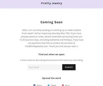 Firelilyjewelry.com(Firelily Jewelry) Screenshot