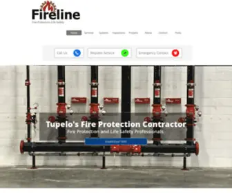 Fireline-MS.com(Fire Protection and Life Safety Contractor Tupelo) Screenshot