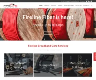 Firelinebroadband.com(Fireline Broadband) Screenshot