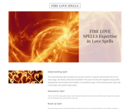 Firelovespells.com(REAL VOODOO LOVE SPELLS) Screenshot