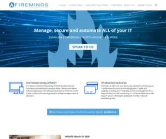 Fireminds.com(Fireminds Data Centre Bermuda) Screenshot