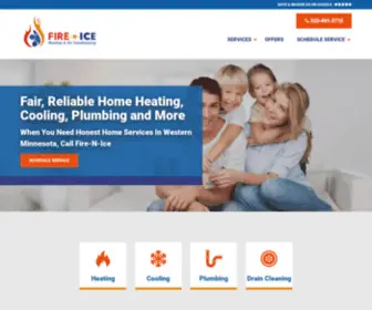 Fireniceheatingandac.com(Western MN Home Heating) Screenshot