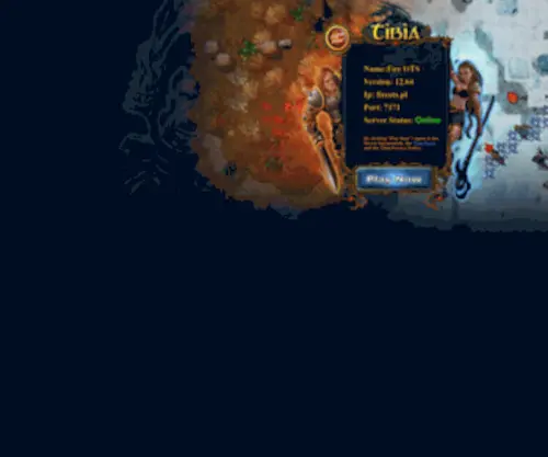 Fireots.pl(Fire OTS is a free massive multiplayer online role playing game (MMORPG)) Screenshot