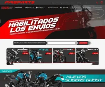 Fireparts.com.co(Accesorios para Motos Pulsar) Screenshot