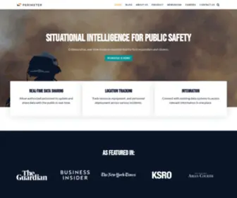 Fireperimeter.com(Situational intelligence for public safety) Screenshot