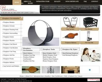 Fireplaceaccessoriestools.com(Fireplace Accessories Tools Manufacturers Suppliers India) Screenshot
