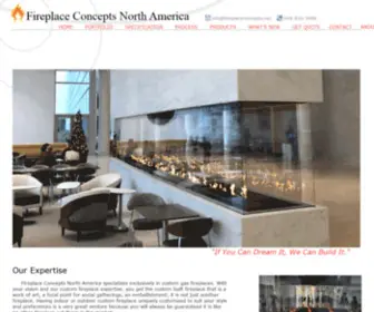 Fireplaceconcepts.net(Custom Gas Fireplaces) Screenshot