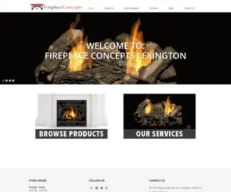 Fireplaceconceptslex.com(Fireplace Concepts Inc) Screenshot