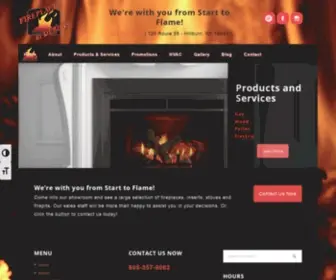 Fireplacesbydesigninc.com(We're with you from Start to Flame) Screenshot