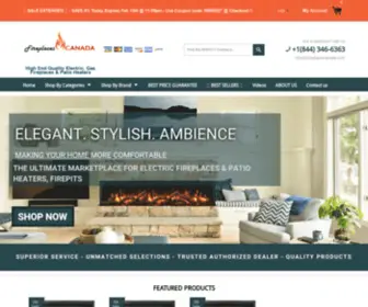 Fireplacescanada.com(Durable Electric Fireplaces Canada) Screenshot