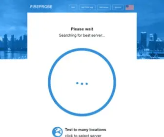 Fireprobe.net(Speed test by FIREPROBE ®) Screenshot