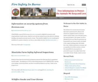 Firesafetyinbarns.com(Fire Safety In Barns) Screenshot