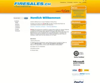 Firesales.ch(Planen Sie einen Hardware) Screenshot