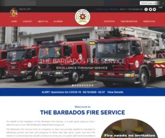 Fireservice.gov.bb(Barbados Fire Service) Screenshot