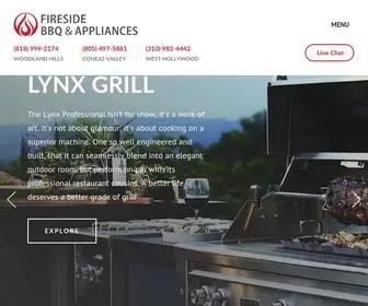 Firesideappliance.com(Outdoor Appliances) Screenshot