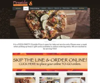 Firesidepizza.com(Fireside Pizza Co) Screenshot