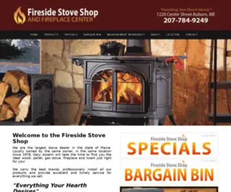 Firesidestoveshop.com(Fireside Stove Shop and Fireplace Center offering wood stoves) Screenshot