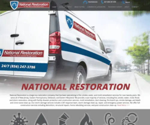 Firesmokewater.com(Trusted Restoration Services in NJ) Screenshot