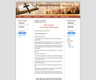 Firespringsministries.com(Firesprings) Screenshot