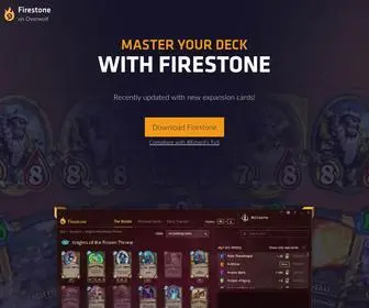 Firestoneapp.com(A Hearthstone Deck Tracker and Companion App) Screenshot