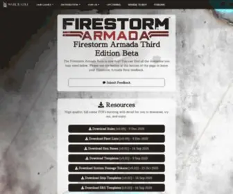 Firestormarmada.com(The Firestorm Armada Beta) Screenshot