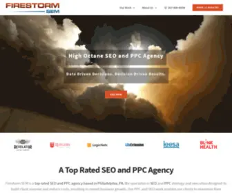 Firestormsem.com(Top Rated SEO and PPC Agency in Philadelphia PA) Screenshot