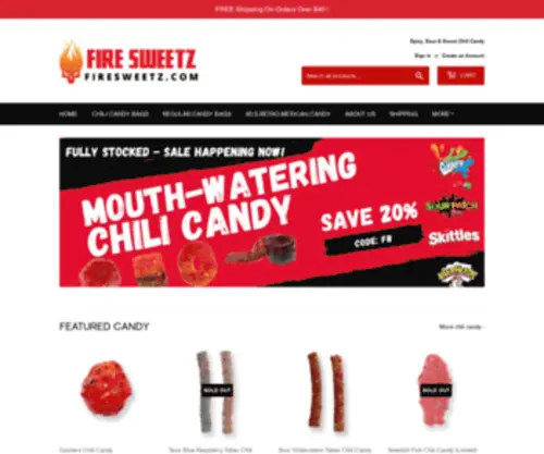 Firesweetz.com(Fire Sweetz) Screenshot