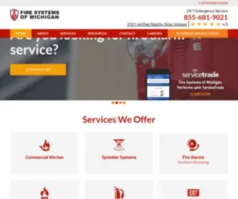 Firesystemsofmichigan.com(Fire Protection Company Detroit) Screenshot