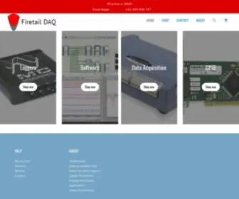 Firetaildaq.com.au(Firetail DAQ) Screenshot