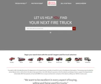 Firetruckmall.com(Used Fire Trucks and Equipment) Screenshot