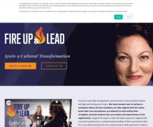 Fireupandlead.com(Fire Up & Lead) Screenshot