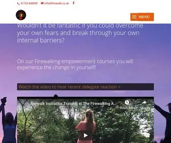 Firewalk.co.uk(Firewalking Empowerment Courses) Screenshot