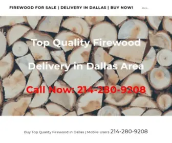 Firewooddallastx.com(Firewood for Sale) Screenshot