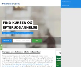 Firmakurser.com(Skræddersyede uddannelser til HR afdelinger virksomheder) Screenshot