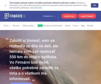 Firmaren.sk(Zakladanie firiem a) Screenshot