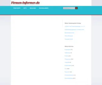 Firmen-Informer.de(Information zu Firmen und Vereinen) Screenshot