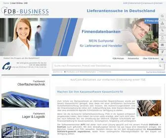 Firmendatenbanken.de(B2B Firmeninformationen Businessplattform für Firmen aus Industrie und Wirtschaft) Screenshot