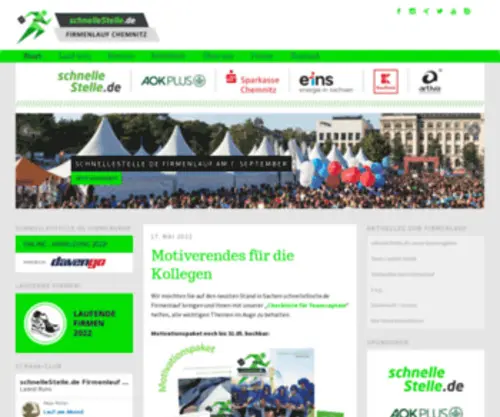 Firmenlauf-Chemnitz.de(SchnelleStelle.de Firmenlauf Chemnitz) Screenshot